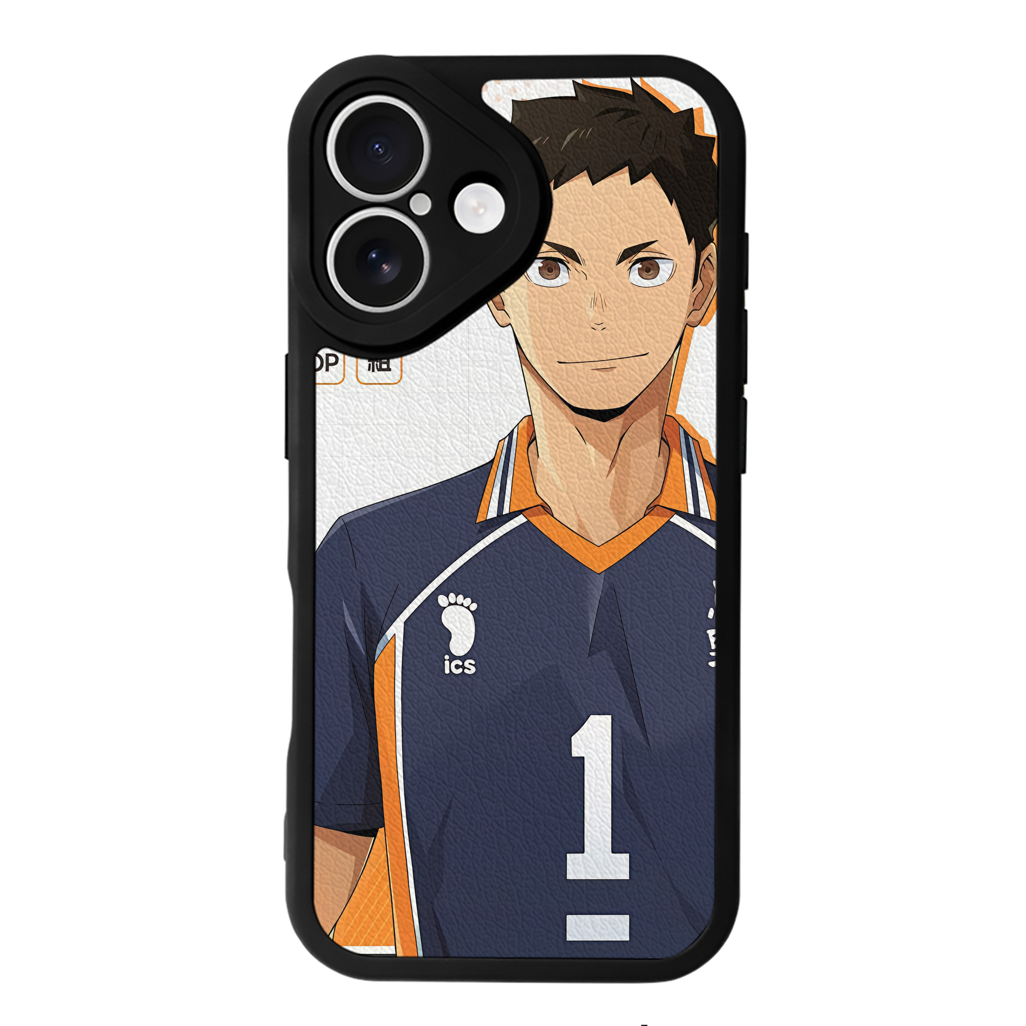 （画像用） ハイキュー!! Haikyu!! 【iPhone 16シリーズ対応】シリコンスマホケース（レザー調） 材質：シリコン